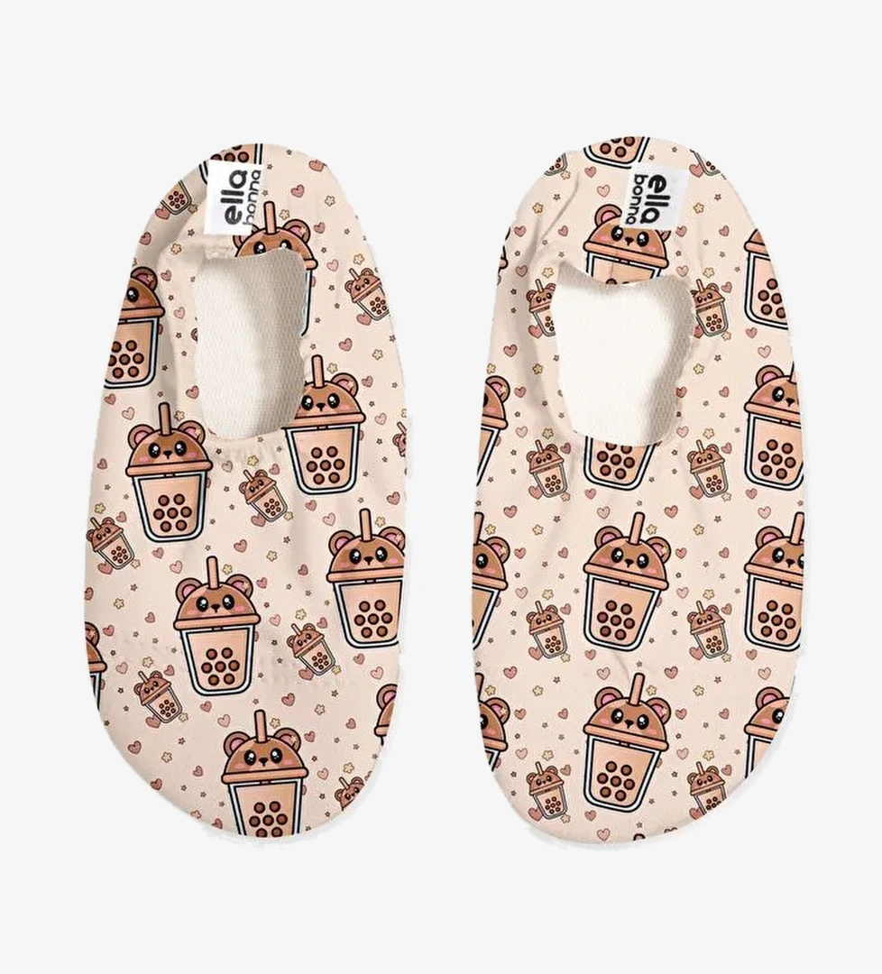 Kaydırmaz Taban, Unisex Bebek, Çocuk Deniz Ayakkabısı, Havuz Patiği, Dinozor - Görsel 1