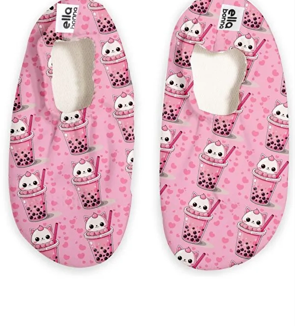 Kaydırmaz Taban, Unisex Bebek, Çocuk Deniz Ayakkabısı, Havuz Patiği, Dinozor - Görsel 1