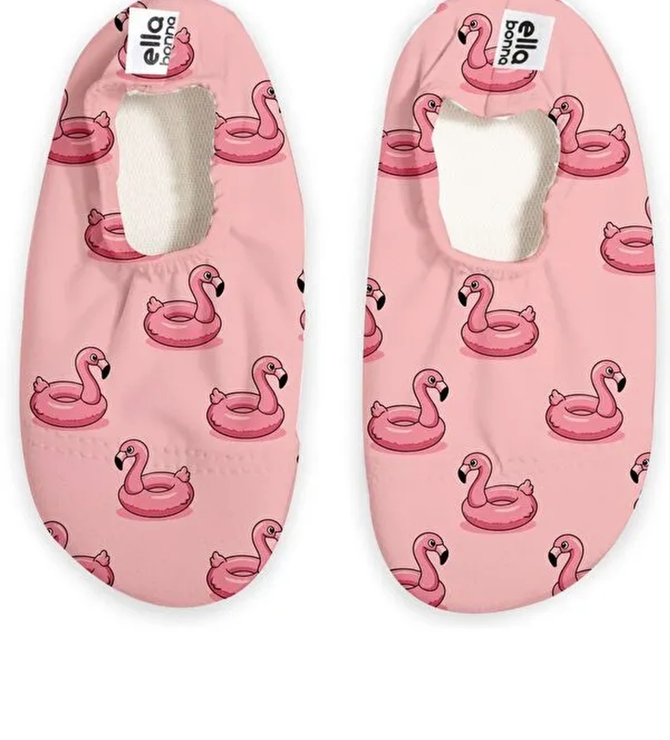 Kaydırmaz Taban, Unisex Bebek, Çocuk Deniz Ayakkabısı, Havuz Patiği, Dinozor - Görsel 1