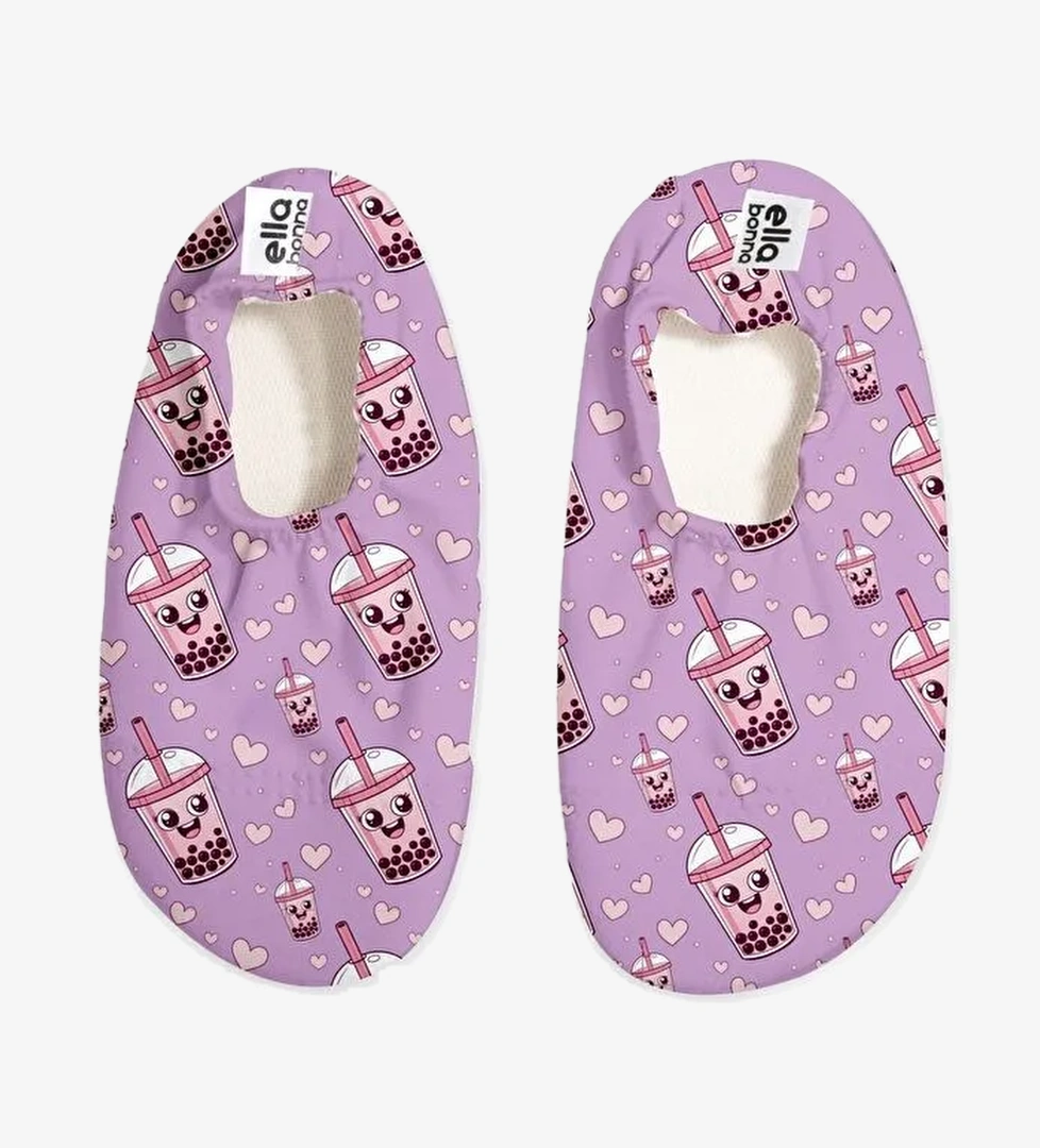 Kaydırmaz Taban, Unisex Bebek, Çocuk Deniz Ayakkabısı, Havuz Patiği, Dinozor - Görsel 1