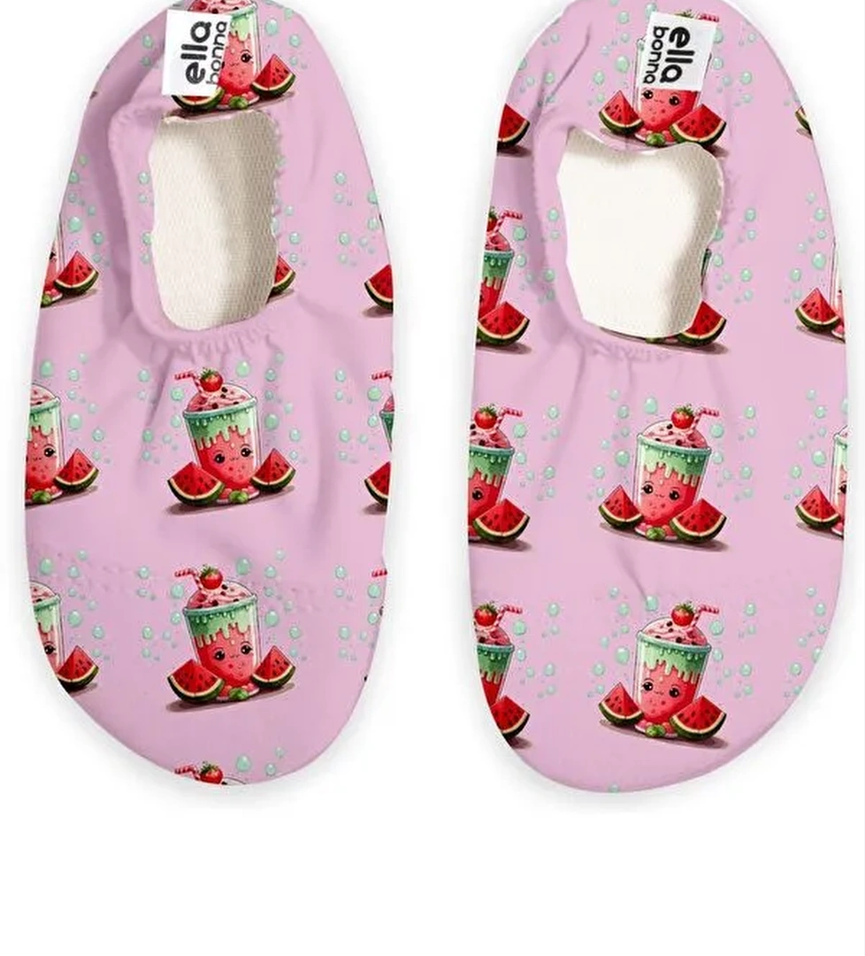 Kaydırmaz Taban, Unisex Bebek, Çocuk Deniz Ayakkabısı, Havuz Patiği, Dinozor