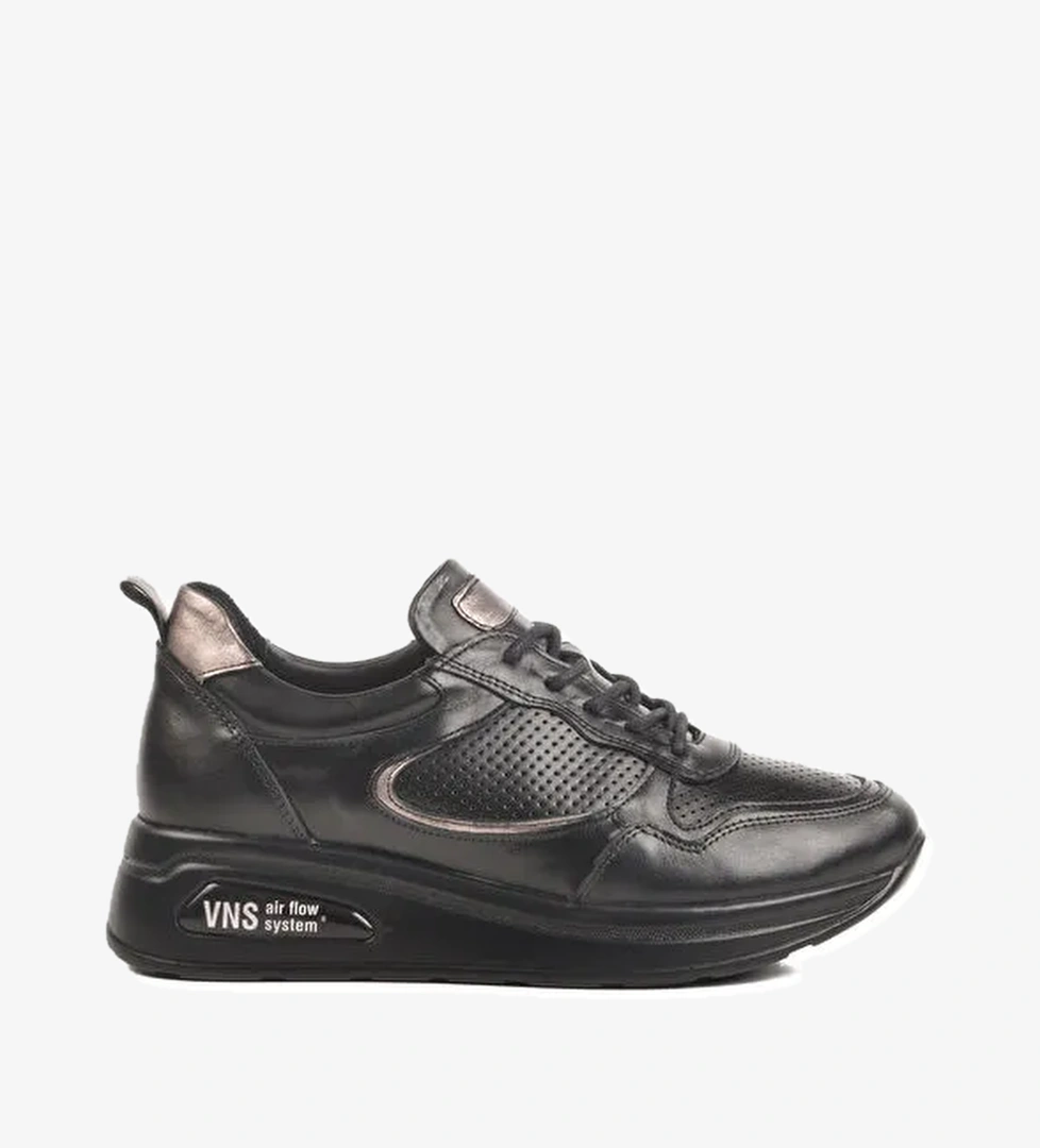 Siyah Air Flow Hakiki Deri Kadın Casual Ayakkabı 2216654Y Z