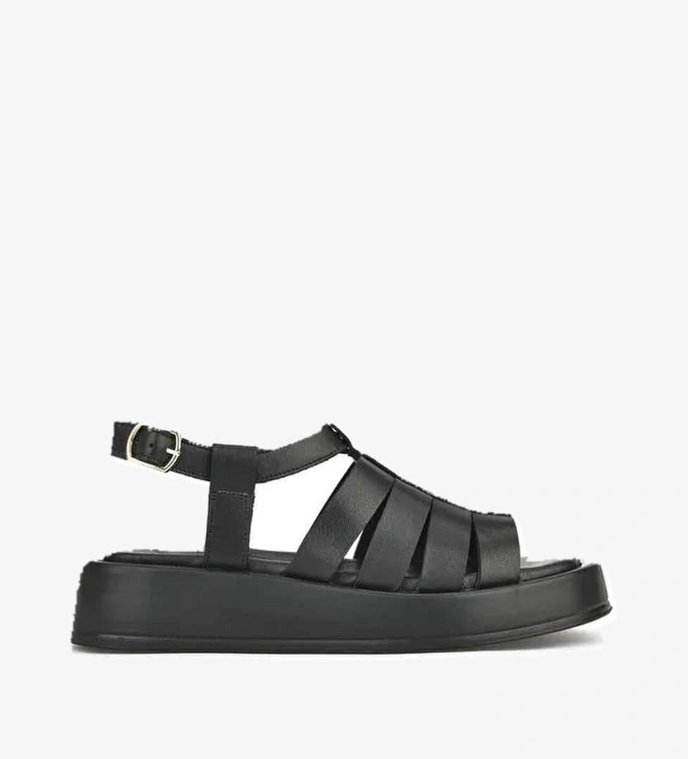 Hakiki Deri Kadın Sandalet 1511033Z23069 Siyah