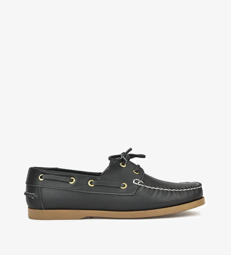 Erkek Hakiki Deri Günlük Ayakkabı 151423Z33 Siyah - Görsel 1