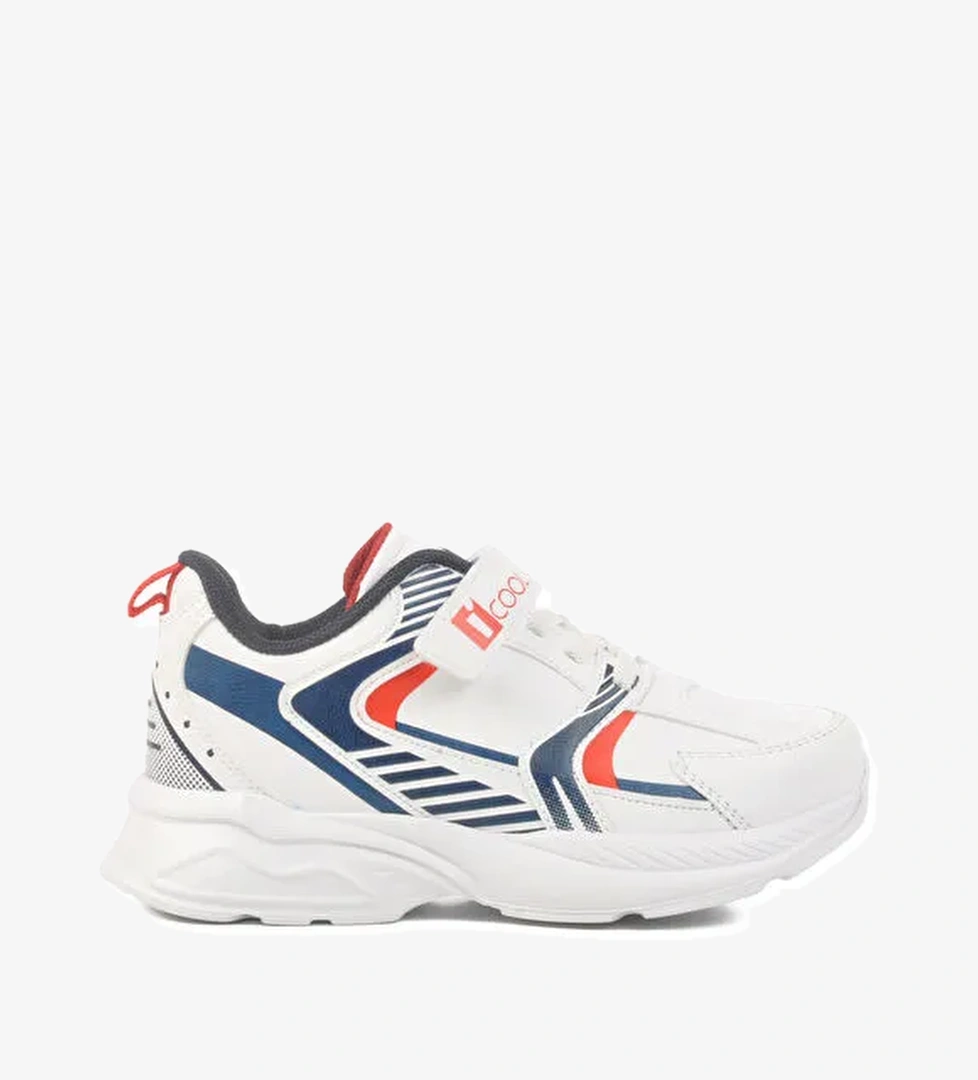 Beyaz Cırtlı Fileli Erkek Çocuk Spor Ayakkabı 2330 F