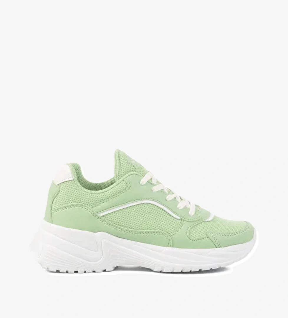 Mint Yeşili Fileli Hafif Kadın Spor Ayakkabı 2410 G