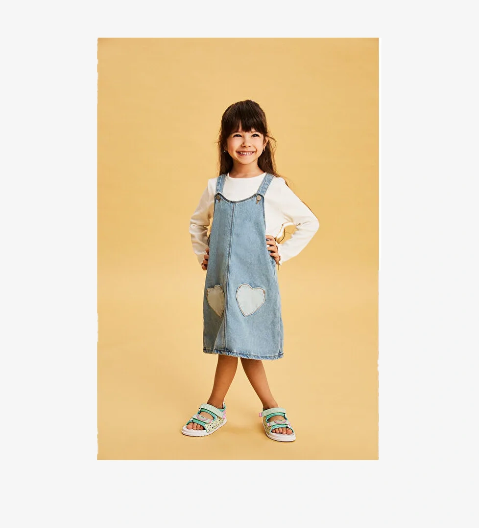 İnkagi Hafif Kız Bebek Yeşil Sandalet - Görsel 1