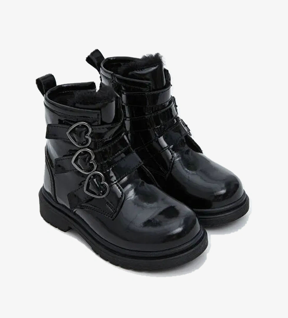 Fermuarlı Rugan Kız Çocuk Bot - Görsel 1