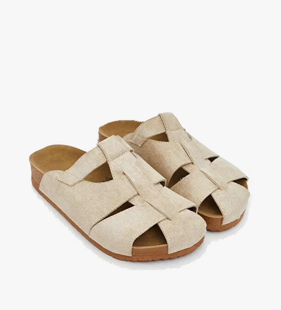 Lcw Steps Siyah Lcw Steps Süet Görünümlü Erkek Çocuk Terlik