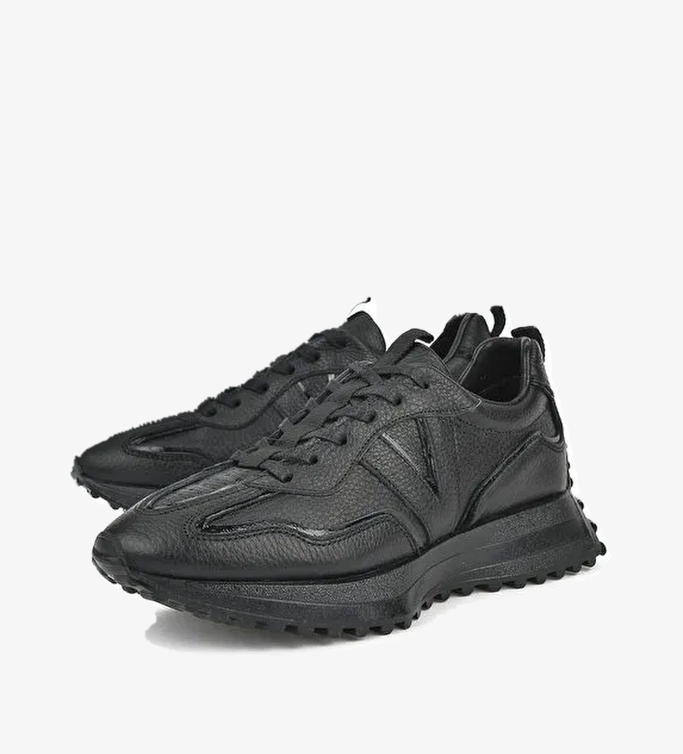 Kadın Hakiki Deri Sneaker 1431000Z4660 Siyah - Görsel 1