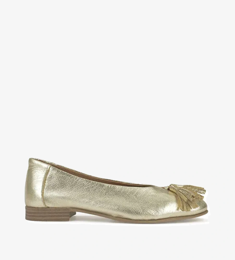 Ziya Ayakkabi Gri Ziya Ayakkabi Hakiki Deri Kadın Babet 1511033Z2145