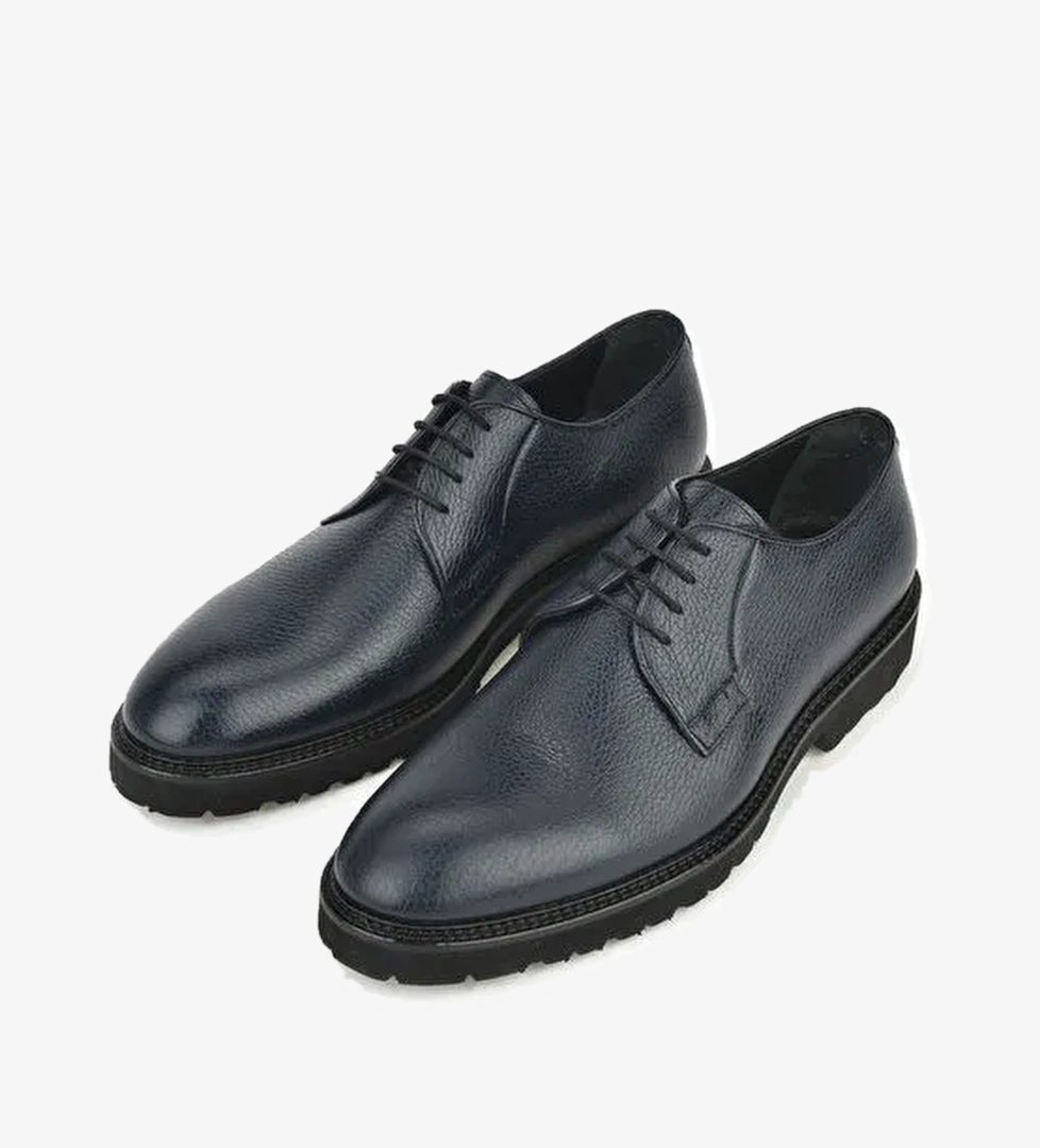 Erkek Hakiki Deri Ayakkabı 133145Z1519F Lacivert