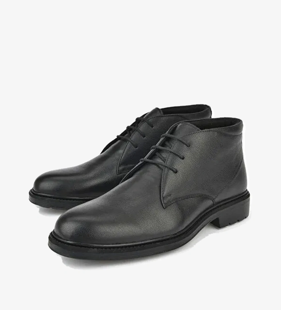 Erkek Hakiki Deri Bot 15319Z7074 Siyah - Görsel 1