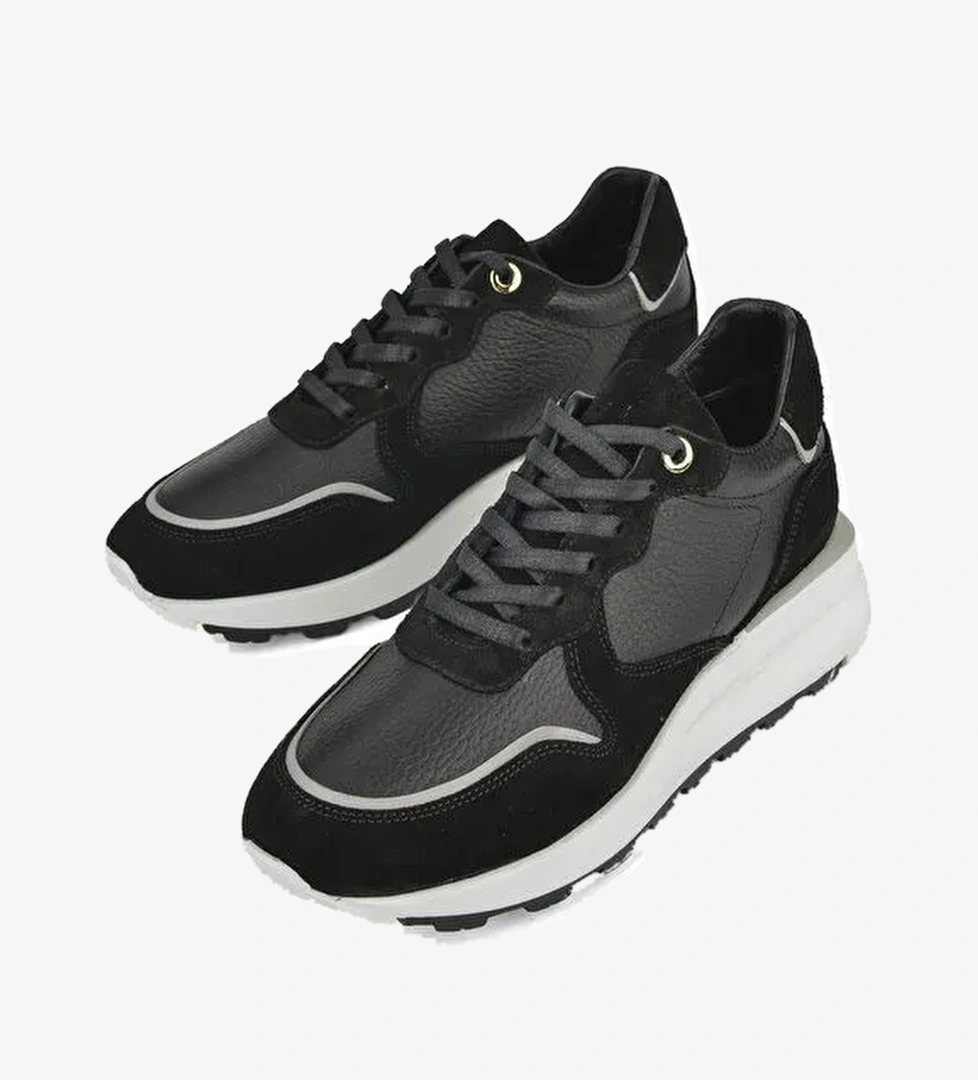Kadın Hakiki Deri Sneaker 1431000Z5831 Siyah