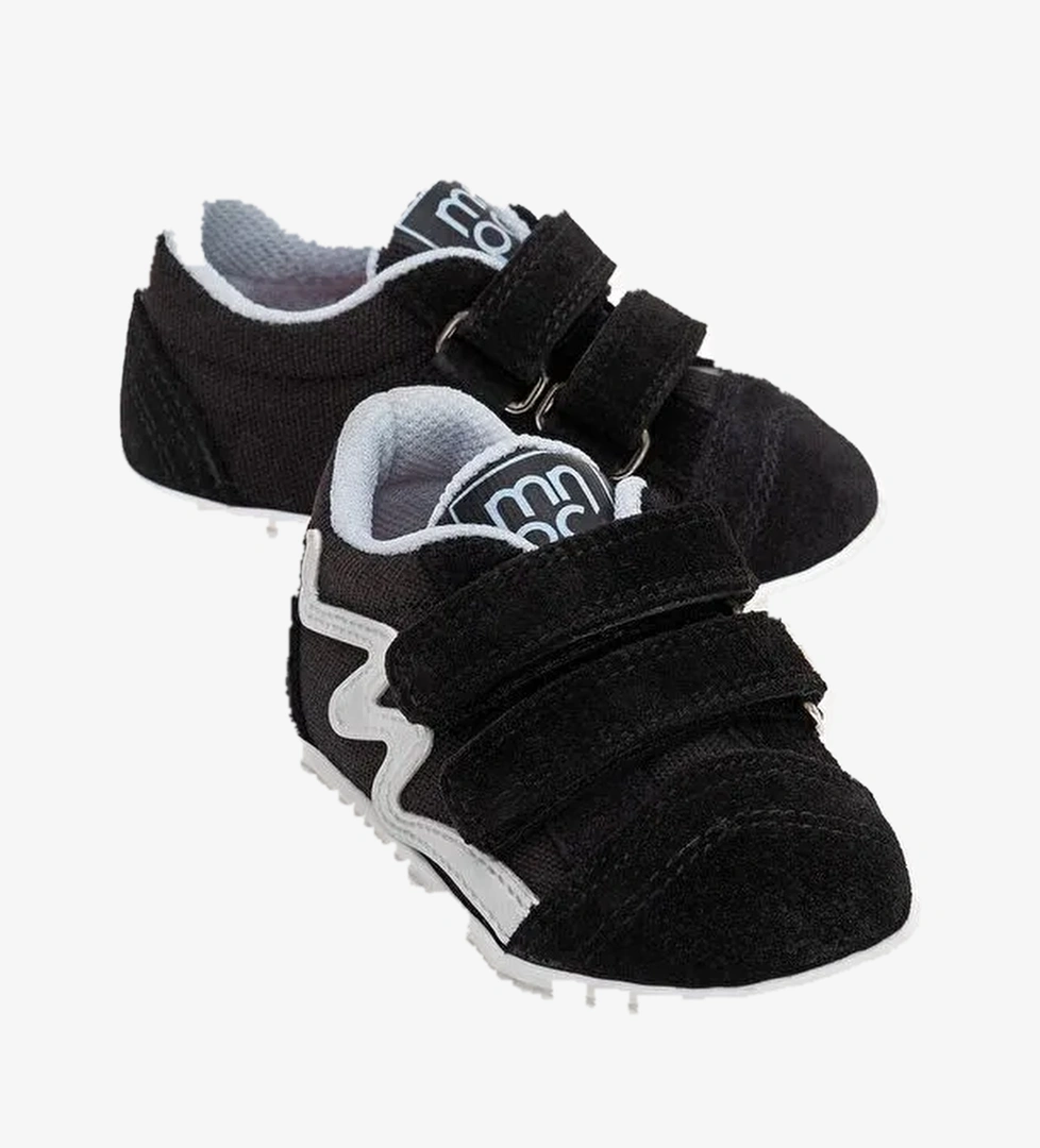 Erkek Çocuk Siyah Hakiki Deri Günlük Ayakkabı - Görsel 1