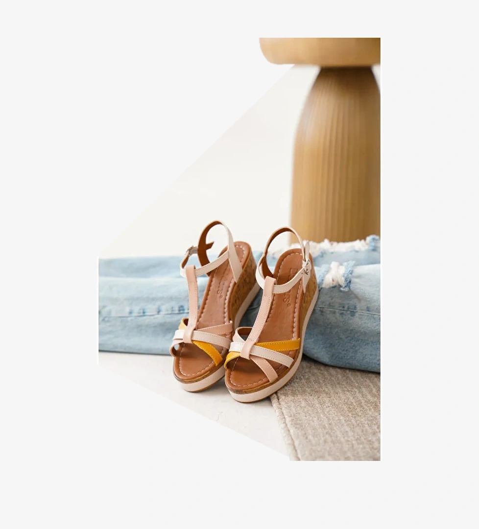 D02001 Günlük Kadın Klasik Dolgu Topuklu Ayakkabı - Görsel 1