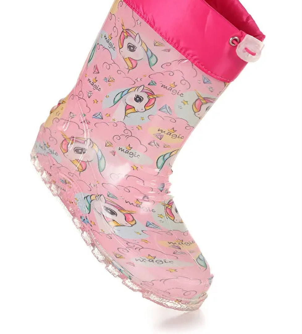 Su Geçirmez Kız Çocuk Yağmur Çizmesi