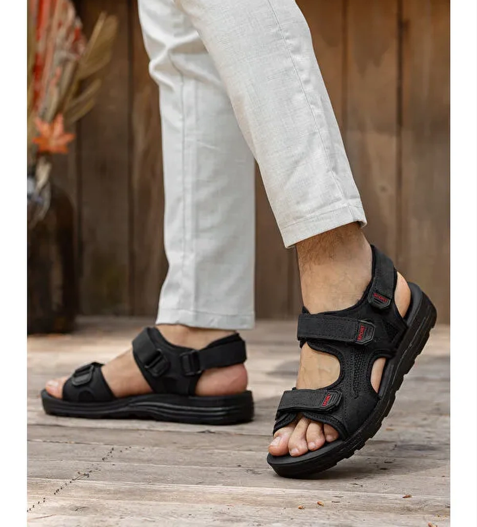 Sandalo Günlük Ortopedik Confort Erkek Sandalet - Görsel 1
