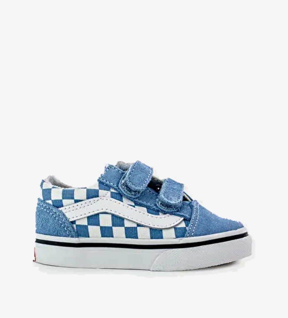 Old Skool V Kareli Cırt Cırtlı Kanvas Sneaker Ayakkabı VN0009RCE2W1