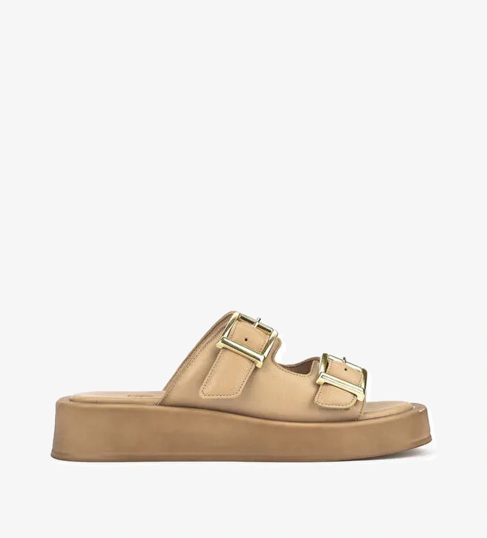 Kadın Hakiki Deri Terlik 1511032Z5009 Nude