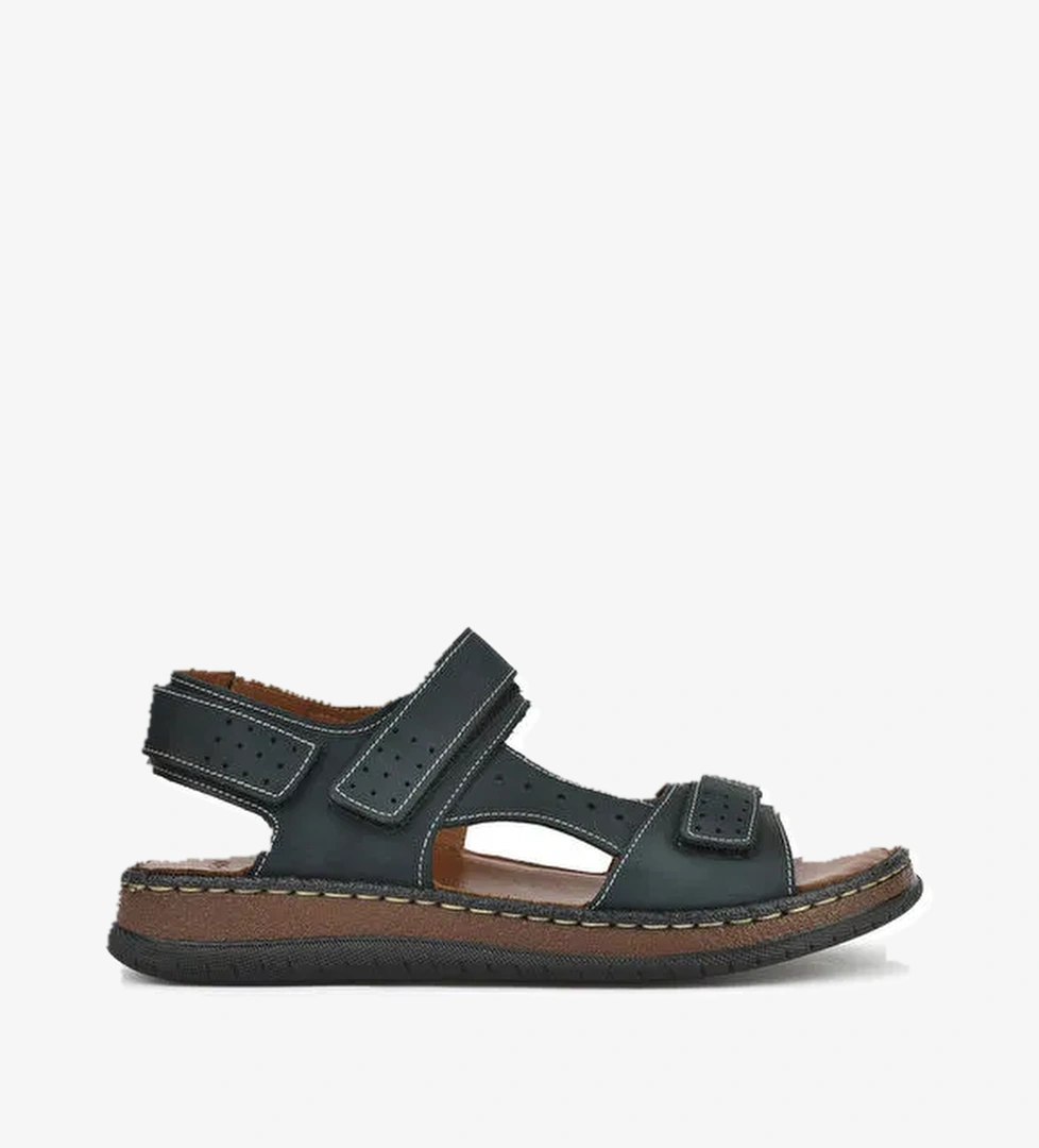 Erkek Hakiki Deri Sandalet 1511045ZS6 Yeşil