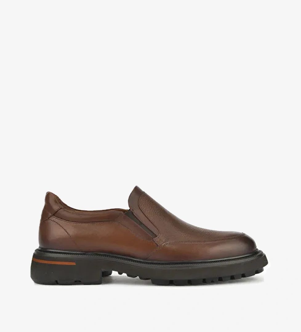 Erkek Hakiki Deri Ayakkabı 153745Z30412 Taba - Görsel 1