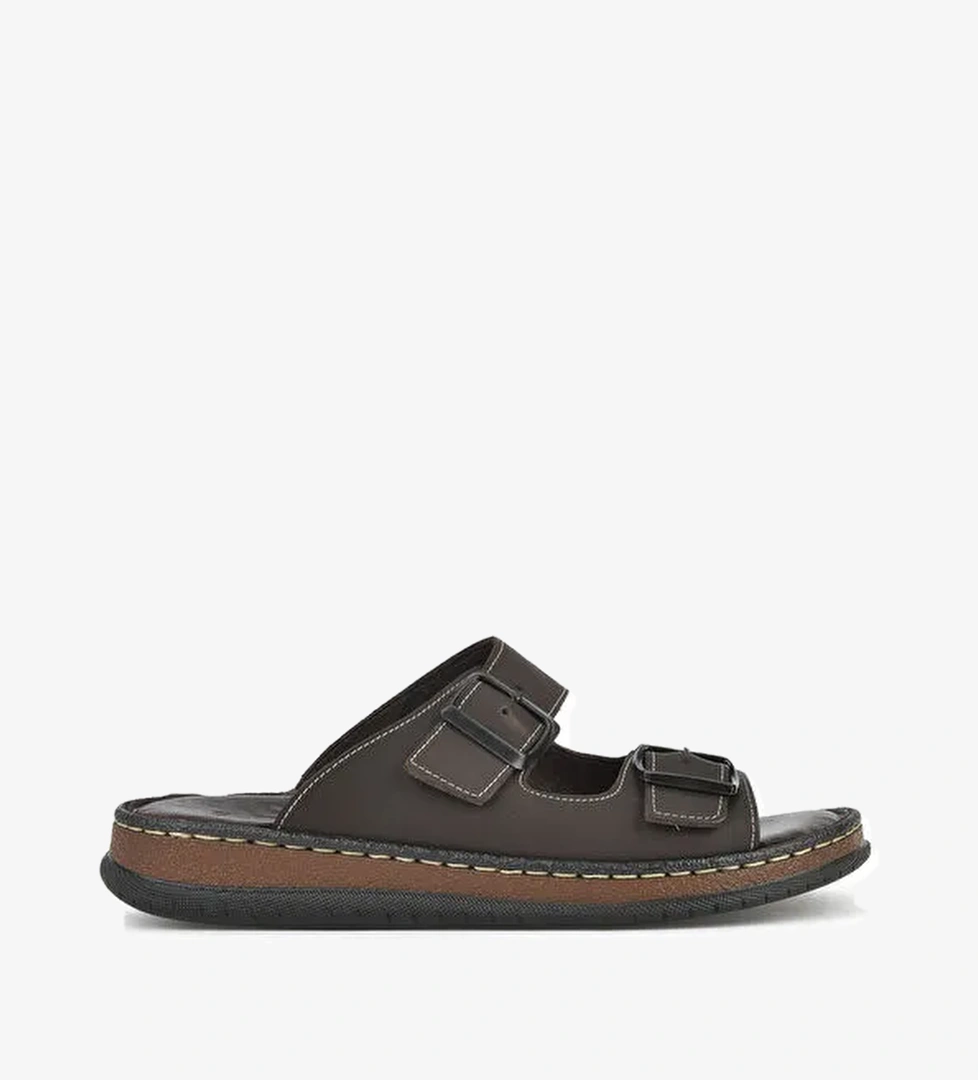 Ziya Ayakkabi Kahverengi Ziya Ayakkabi Hakiki Erkek Deri Terlik 1511045ZS1