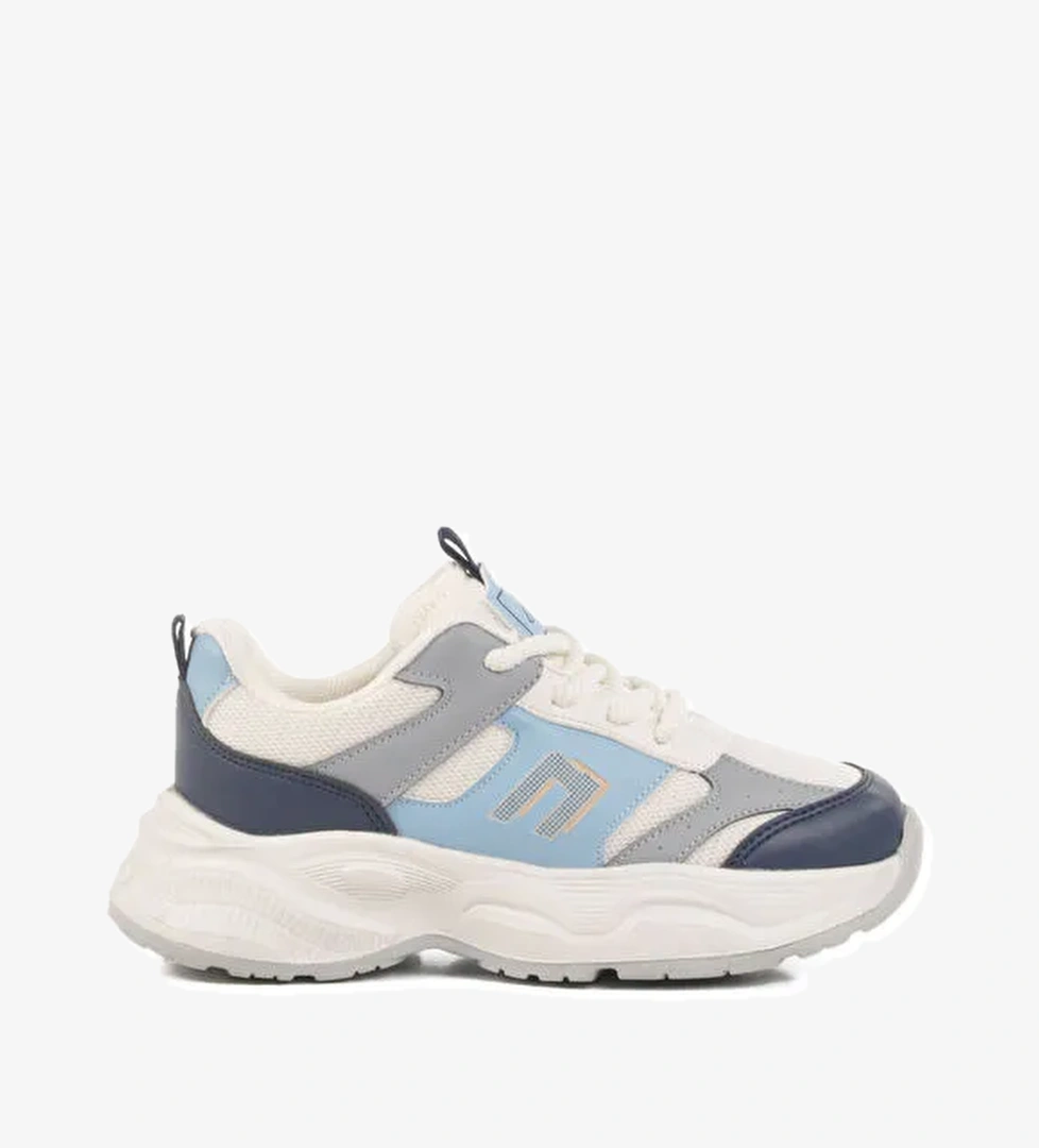 Lacivert Fileli Hafif Hava Alabilen Erkek Çocuk Spor Ayakkabı Birian F