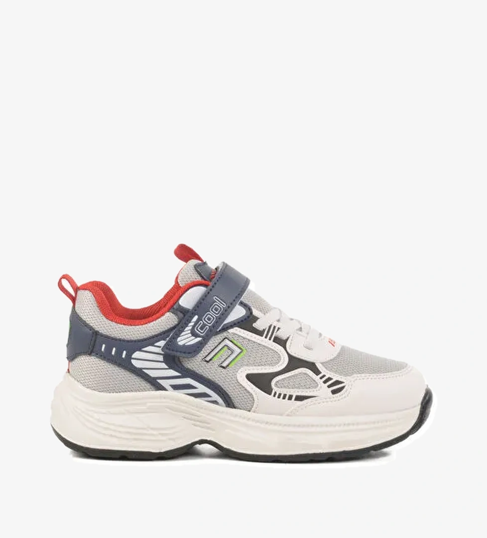 Lacivert Cırtlı Fileli Hafif Erkek Çocuk Spor Ayakkabı Dian F