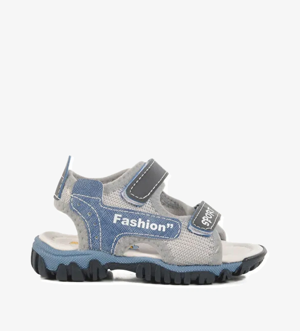 Lacivert Cırtlı Ortopedik Erkek Çocuk Spor Sandalet 25T102 B