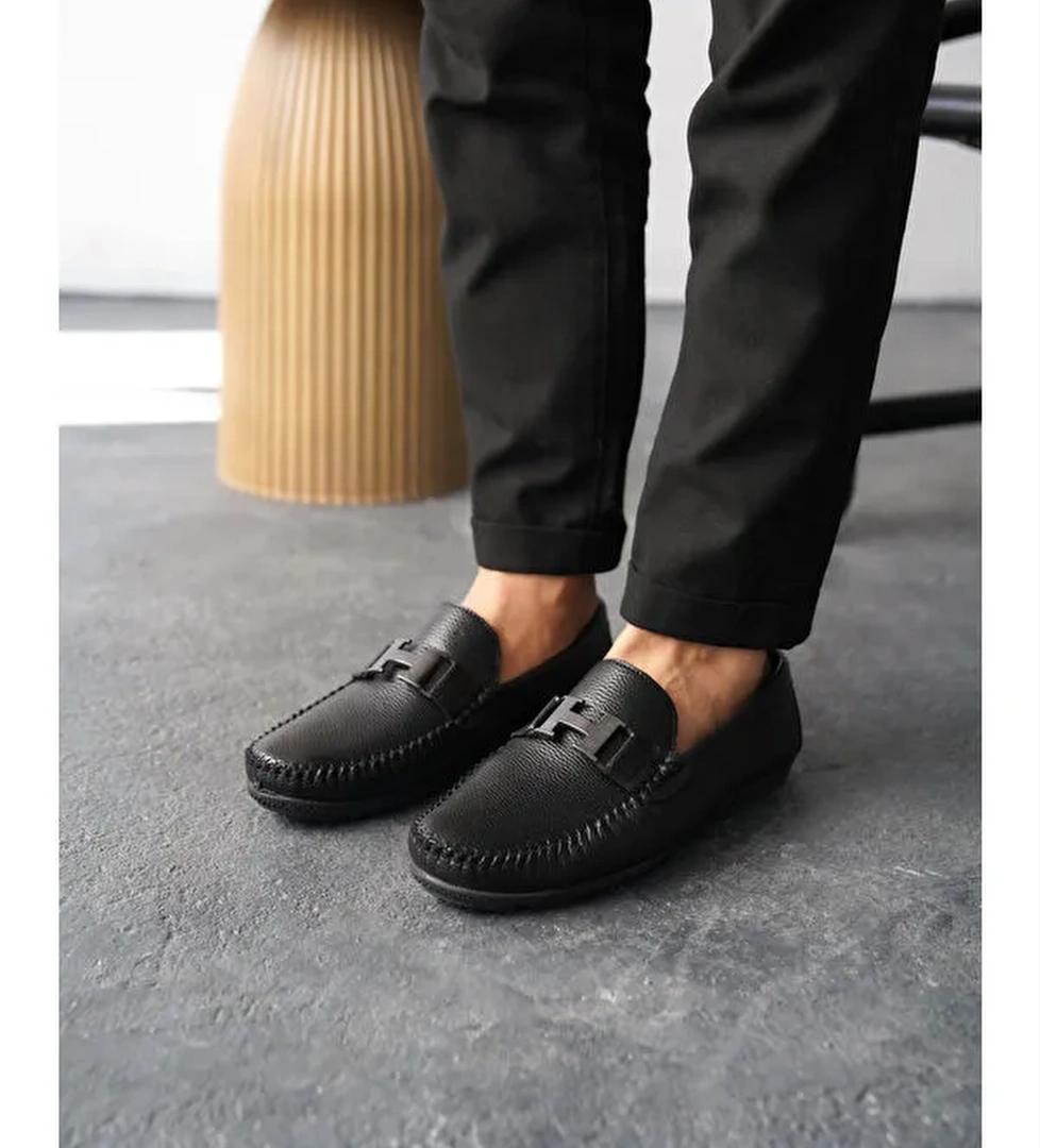 Hiktor Günlük Ortopedik Klasik Erkek Casual Loafer Ayakkabı - Görsel 1