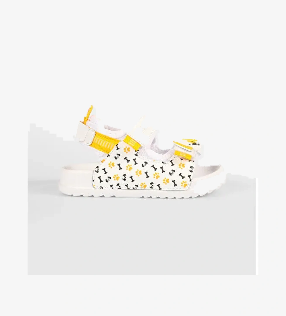 İnkago Hafif Erkek Okul Öncesi Beyaz Sandalet - Görsel 1