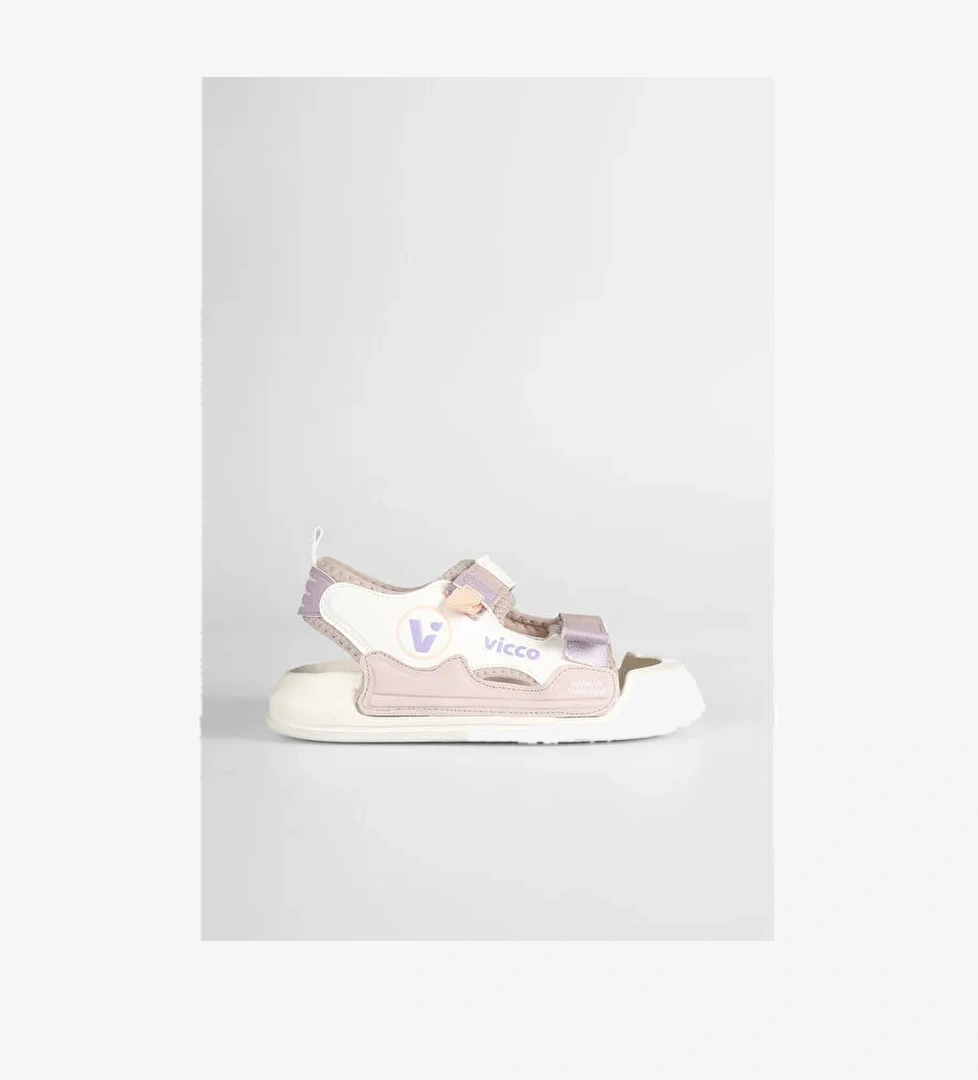 Wonder Hafif Kız Okul Öncesi Pudra Sandalet - Görsel 1