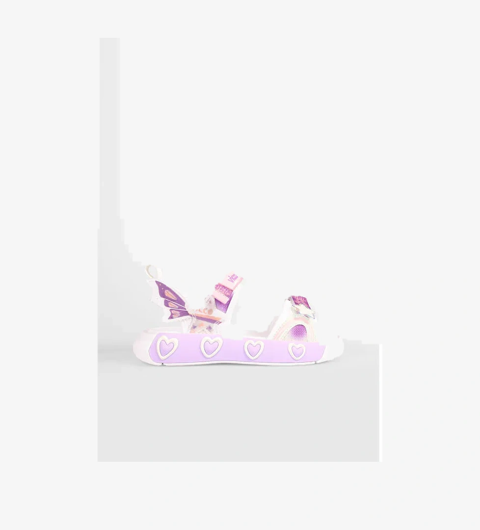 Label Hafif Kız Okul Öncesi Beyaz Sandalet - Görsel 1