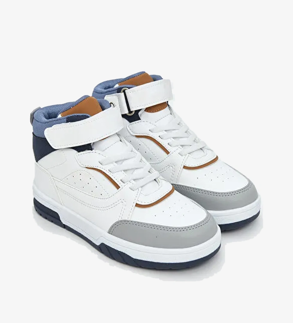 Bağcıklı ve Cırt Cırtlı Erkek Çocuk Spor Ayakkabı - Görsel 1