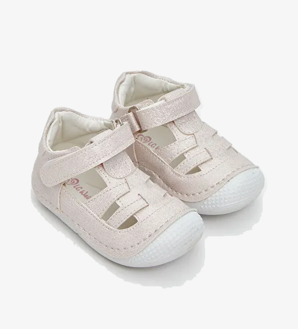 Cırt Cırtlı Kız Bebek Sandalet - Görsel 1