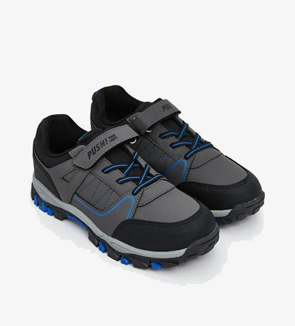 Bağcık ve Cırt Cırtlı Erkek Çocuk Trekking Ayakkabı