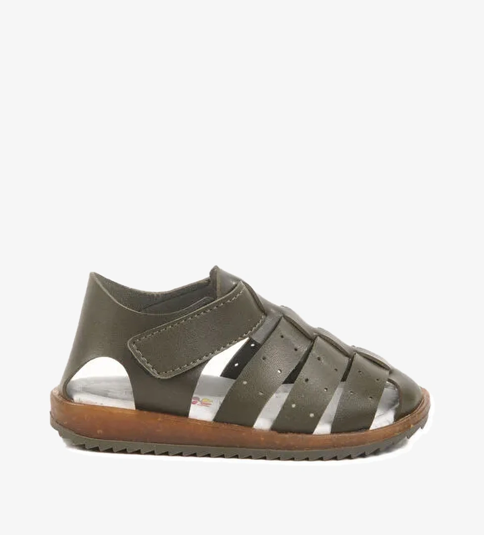 Haki Cırtlı Hafif Unisex Çocuk Sandalet 17370 B - Görsel 1