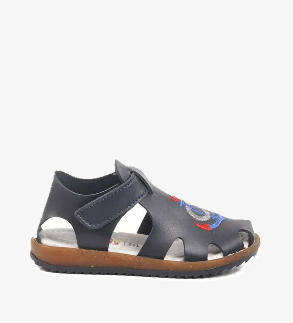 Ayakmod Lacivert Cırtlı Hafif Erkek Çocuk Sandalet 17372 P model görseli