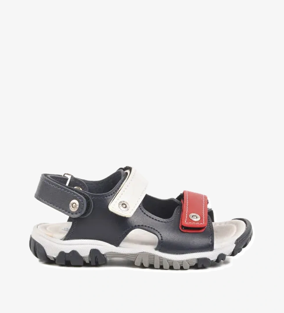 Ayakmod Lacivert Cırtlı Erkek Çocuk Spor Sandalet 173110 P model görseli