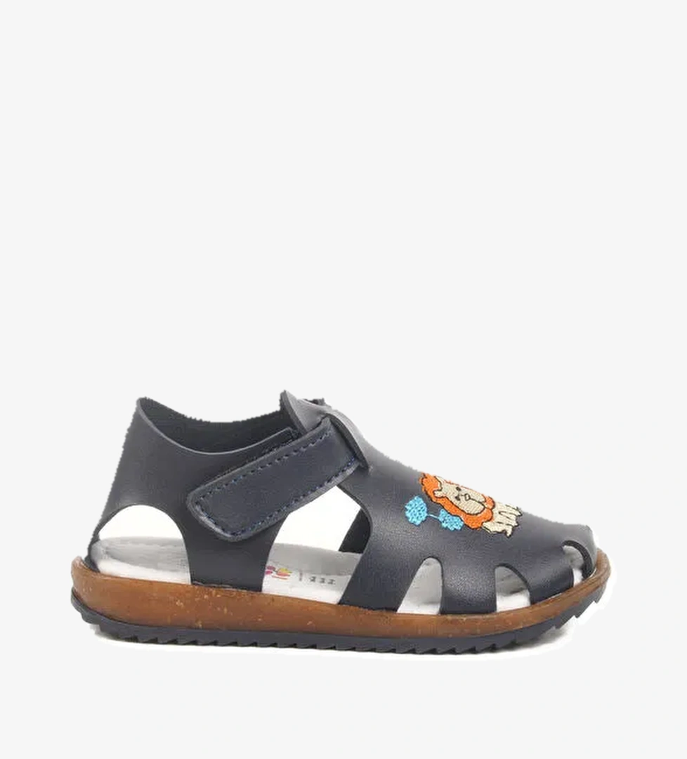 Ayakmod Lacivert Cırtlı Erkek Çocuk Sandalet 17373 P model görseli