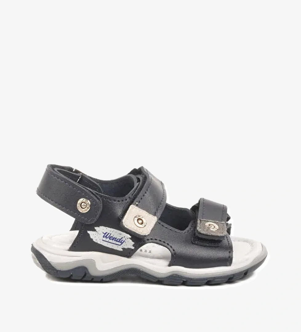 Ayakmod Lacivert Kırmızı Cırtlı Erkek Çocuk Spor Sandalet 173110 B model görseli