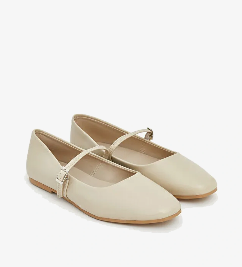 Lcw Steps Kahverengi Lcw Steps Deri Görünümlü Kadın Babet