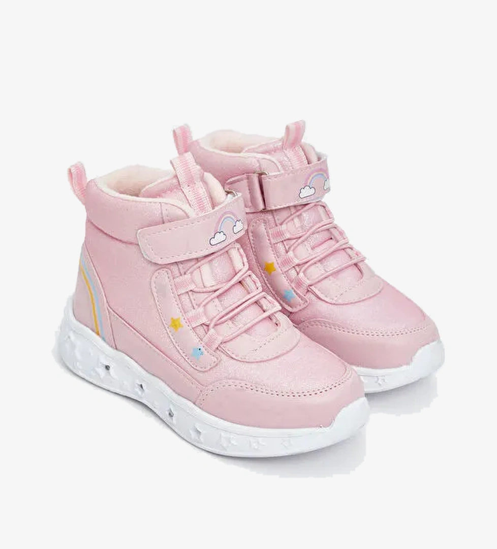 Lcw Steps Bağcıklı Ve Cırt Cırtlı Tabanı Işıklı Kız Bebek Bot model görseli