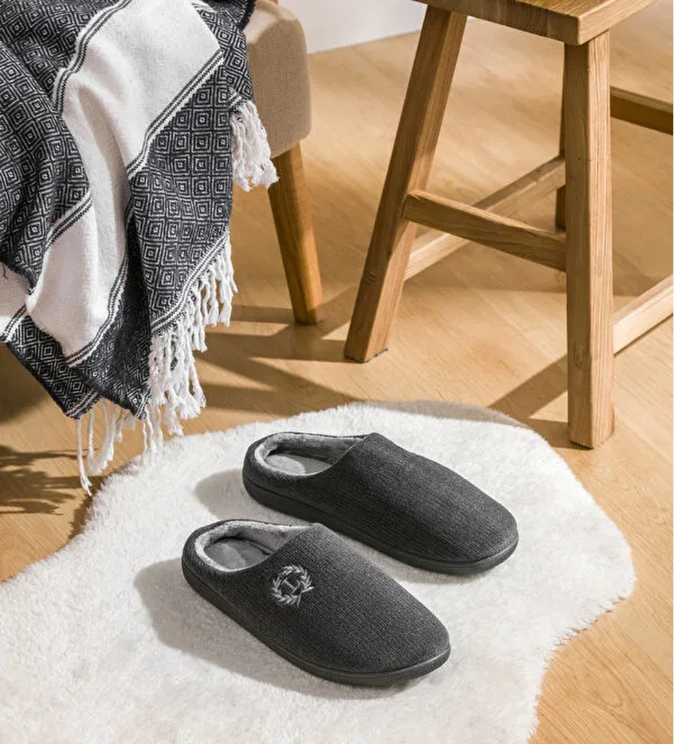 İçi Kürklü Erkek Ev Botu Panduf