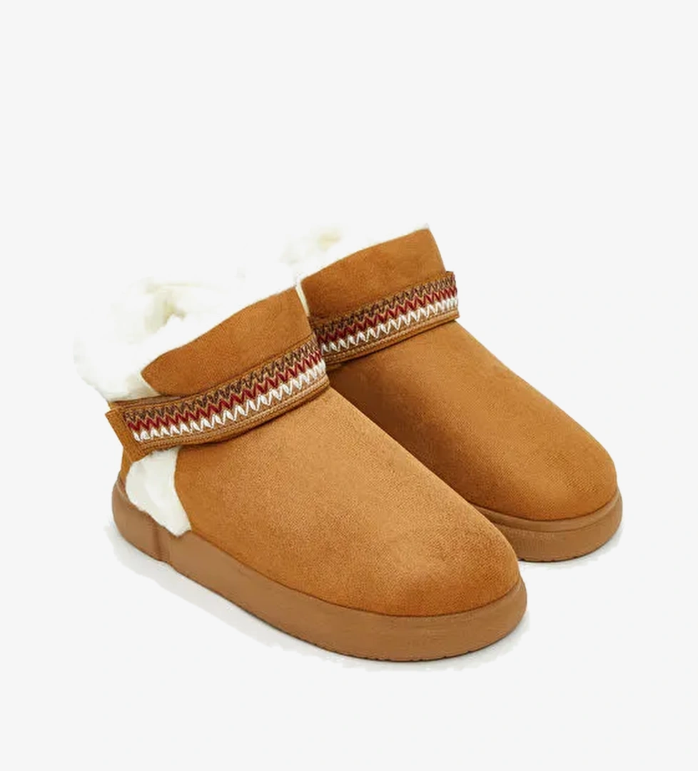 Lcw Steps Beyaz Lcw Steps Süet Görünümlü Kadın Ev Botu