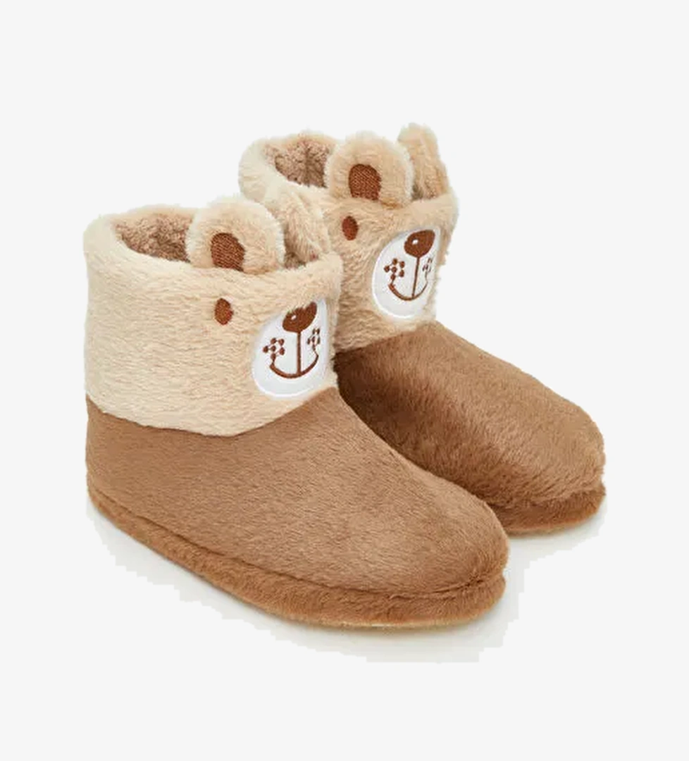 Pelüş Hayvan Figürlü Kadın Ev Botu - Görsel 1