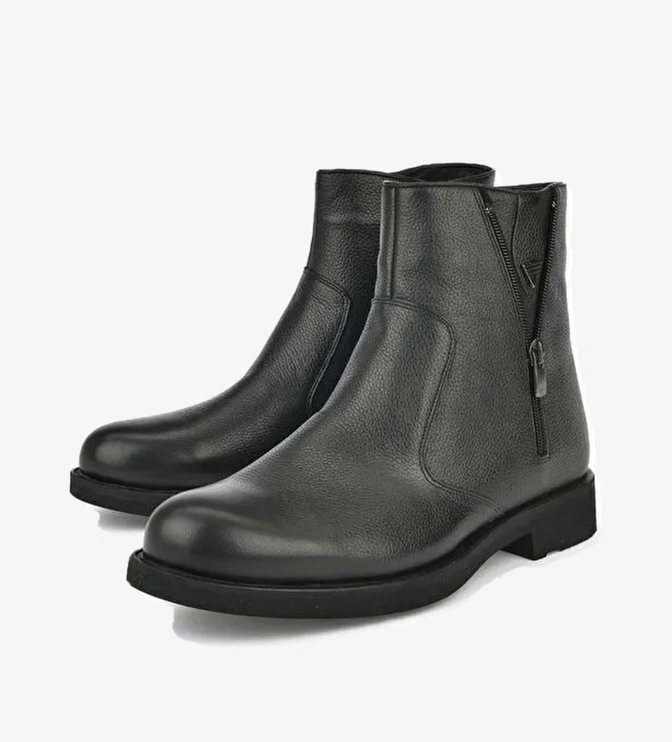 Erkek Hakiki Deri Bot 15319Z2160 Siyah