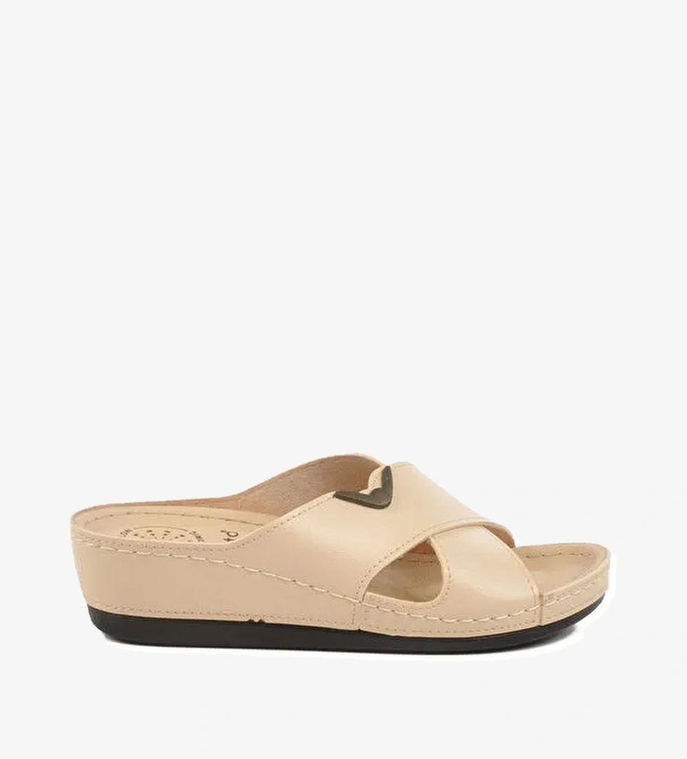 Bej Anatomik Kadın Terlik 15.047 Z - Görsel 1