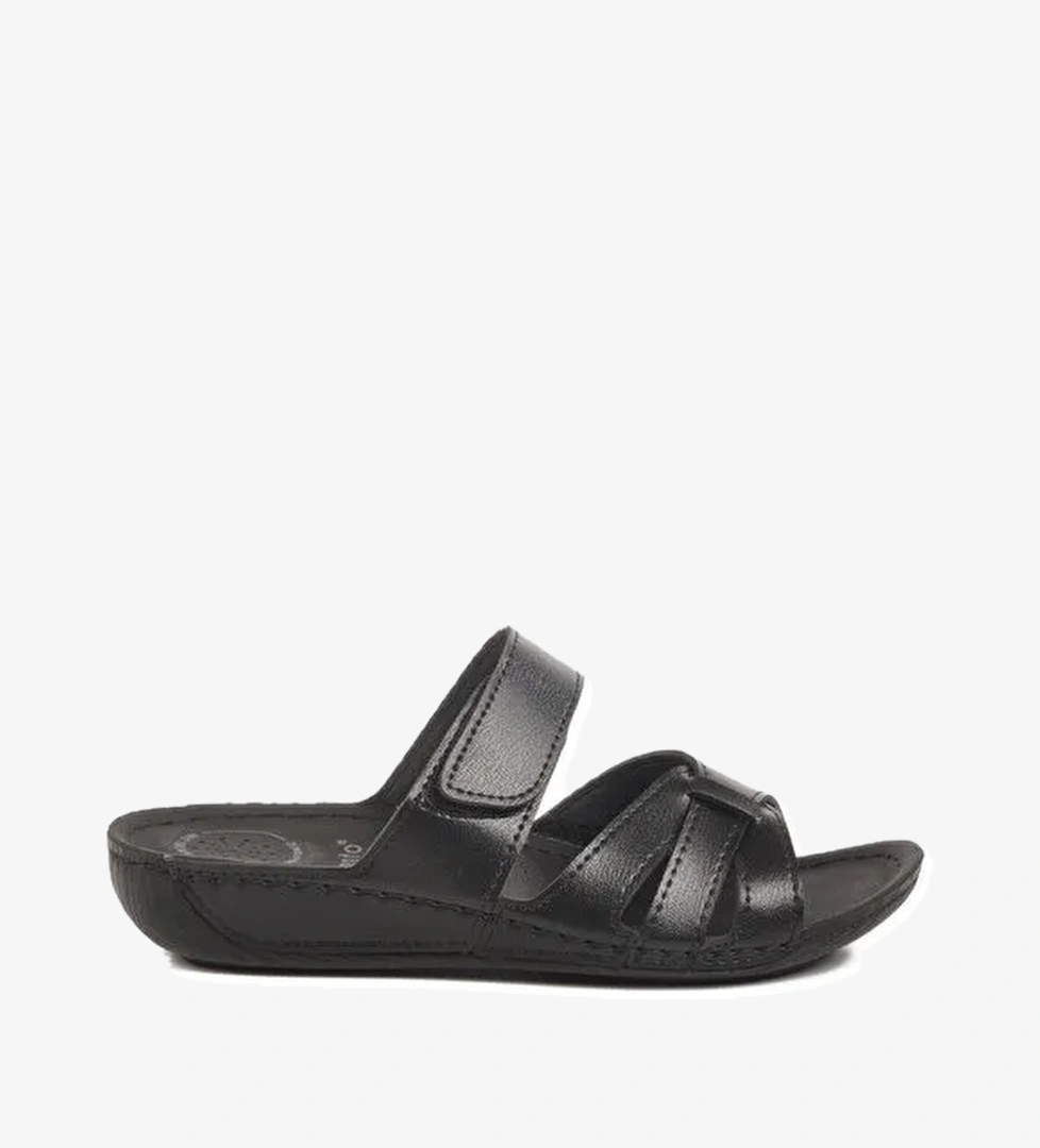 Siyah Cırtlı Anatomik Kadın Terlik 16.058 Z - Görsel 1